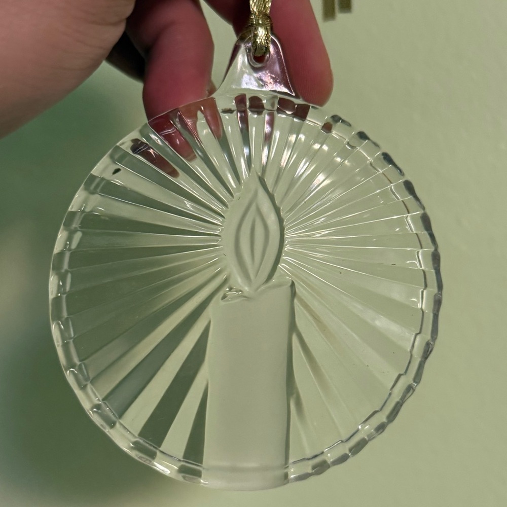 New Mikasa Noel crystal hanging ornament